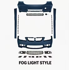 Kit de Parachoques Auron para BMW Serie 3 E90, Estilo Parrilla con Recortes para Faros Antiniebla, Atornillable, Nuevo Juego Completo - Product Image 1