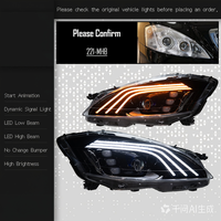 Ensemble de phares LED pour Mercedes Benz Classe S W221 2006-2012, mise à niveau des phares à LED avec projecteur et trois feux de jour DRL clignotants