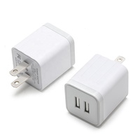 Chargeur double USB HNT 10W pour iPhone SE/6/7/8/X 5V 2A 2.1A Prise US Adaptateur secteur USB Chargeur mural pour téléphone portable