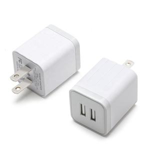 Chargeur double USB HNT 10W pour <span class=keywords><strong>iPhone</strong></span> SE/6/<span class=keywords><strong>7</strong></span>/8/X 5V 2A 2.1A Prise US Adaptateur secteur USB Chargeur mural pour téléphone portable - Product Image 6