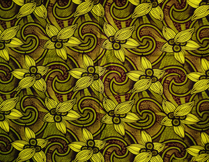 Approvisionnement d'Usine Grossiste de Pagnes Africains en Coton Véritable Tissu Imprimé Wax Africain de 6 Yards <span class=keywords><strong>pour</strong></span> Vêtements - Product Image 3