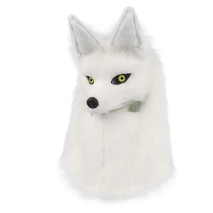 Disfraz de <span class=keywords><strong>Cosplay</strong></span> de <span class=keywords><strong>Anime</strong></span> con Capucha de Cabeza Completa de Lobo de Peluche para Adultos, Ideal para Conveniones y Eventos Otoñales - Product Image 5