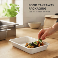 Plateau rectangulaire à emporter de haute qualité, écologique et biodégradable en canne à sucre/bagasse, 6, 7, 8, 9, 10, 13 pouces, à prix compétitif