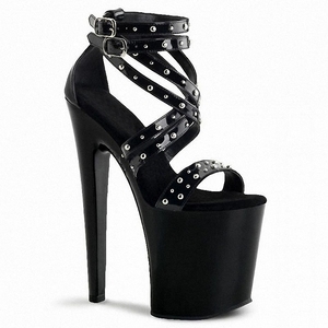 Boate Stiletto Salto Alto 20cm Sandálias Sexy Gladiador Stripper Saltos Modelo Show Plataforma Pole Dance Heelspunk Botas Exóticas - Product Image 1