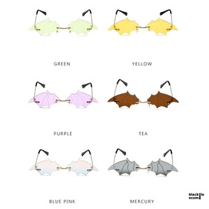 Hot Sale on Gothic Style Bat Wing Sunglasses Fashion Sunglasses UV400 Protection for Parties and Events Available For Sale - Product Image 2