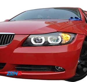 Conjunto de Faros Delanteros para BMW Serie 3 E90 320i <span class=keywords><strong>325i</strong></span> 330, Años 2005-2012, Lentes Modificadas con Luces LED de Circulación Diurna - Product Image 3