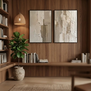 <span class=keywords><strong>Triptyque</strong></span> sur toile imprimée, <span class=keywords><strong>peinture</strong></span> décorative florale, décoration intérieure, <span class=keywords><strong>peinture</strong></span> abstraite à l'encre, cadre en plastique, <span class=keywords><strong>peinture</strong></span> flottante - Product Image 5
