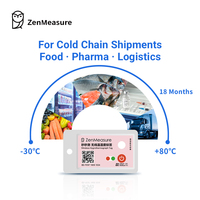 Enregistreur de données de chaîne du froid ZenMeasure, enregistreur de température et d'humidité, IP67, dispositif de surveillance du transport logistique alimentaire