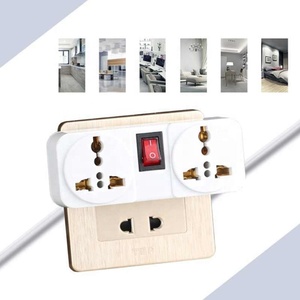 İngiltere 250V 10A soket adaptörü taşınabilir 2 yollu uzatma güç dönüştürücü ile anahtarı K1AE - Product Image 2