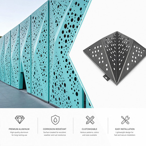 <span class=keywords><strong>Façade</strong></span> ventilée en métal, panneaux de profilés commerciaux extérieurs, systèmes décoratifs pour murs intérieurs et façades de maisons - Product Image 1