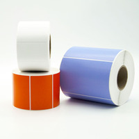 Label Kertas Kosong Tahan Lama Ukuran Khusus Label Perekat Termal 80*60mm Label Persegi Panjang Label Harga