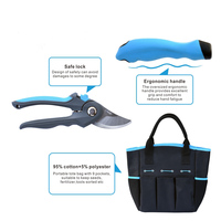 Kit de herramientas de mano de jardín de acero inoxidable, alta calidad, resistente, con bolsa de jardín, 5 uds.