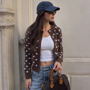 Tops Cropped para Mulheres, Atacado de Cardigans Femininos, Tops Y2K, Roupas Femininas Estilo Coreano, Roupas Ocidentais para Mulheres, Roupas de Escritório para Mulheres - Product Image 3