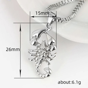 Collana con Ciondolo a Catena Grande per Uomo, Gioielli alla Moda per Uso Quotidiano, Regalo - Product Image 3