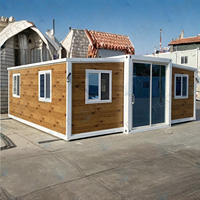 Maison préfabriquée empilable à deux étages FLKT, maison de luxe en conteneur extensible de 40 pieds, maison mobile modulaire pliable, villa