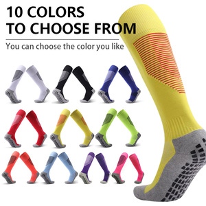 Chất lượng cao chống trượt thể thao vớ bóng đá vớ chân dài dệt kim tinh khiết kitted cho thanh thiếu niên trong mùa thu cơ thể in logo thoải mái - Product Image 2