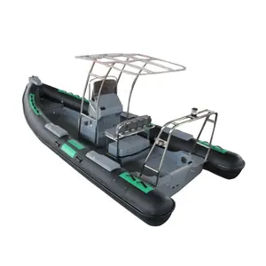 Ce 21ft Patrol 660 banana boat gonfiabile a baldacchino gonfiabile acqua gommone alluminio hypalon alluminio scafo gommone