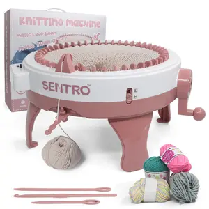 automatic sentro circular sock glove wool sweater warp centro crochet knitting machine price 48 needles for home