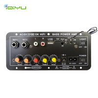 D10C 30W Şarj Edilebilir HiFi Amplifikatör Kartı, Ev KTV'si için Karaoke Mikrofonlu USB TF Uzaktan Kumandalı