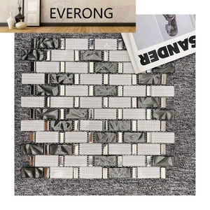 Nhà máy mới Gạch Mosaic Thủy Tinh cho nhà bếp backsplash Gạch Mosaic cho trang trí nội thất với giá thấp biên giới gạch cho nhà bếp