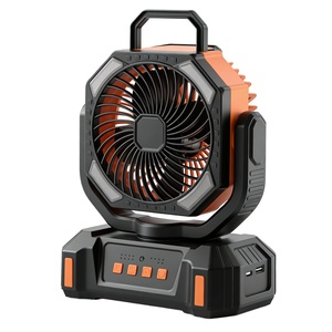 Ventilateurs rechargeables 20000mAh, ventilateur solaire de camping extérieur avec lumière LED, crochet rotatif, télécommande pour les situations d'urgence domestiques - Product Image 6