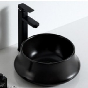 Lavabo de Cerámica Ouni Matte Art de 500x395mm con un Solo Orificio para Instalar en la Encimera - Product Image 4