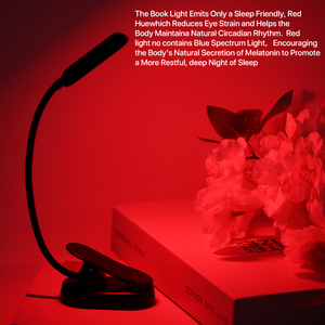 Couleur de lumière saine LED rouge 625 ~ 630 nm lampe de lecture Flexible col de cygne luminosité ajuste USB charge rapide lampe de lecture - Product Image 2