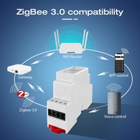 GL-SD-003P Gledopto Triac Din Rail Zigbee Smart AC 100-240V Variateur 1 Canal 2.4G RF pour Lumières LED Dimmables et Pilotes LED