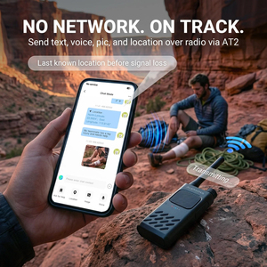 วิทยุสื่อสาร Baofeng Alervites AT2 Smart UHF รองรับการสื่อสารแบบออฟไลน์ เชื่อมต่อบลูทูธ พร้อมผู้ช่วย <span class=keywords><strong>AI</strong></span> รองรับ Zello และระบบ Dual PTT - Product Image 3