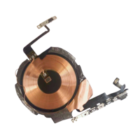 Câble flexible NFC à bobine pour recharge sans fil pour 12 Pro Max avec boutons d'alimentation/volume et flash LED (conception en barre)