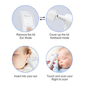 Berrcom Termometer Dahi Bayi, Termometer Dahi Elektronik Tampilan LCD Cerdas dengan Penutup Probe - Product Image 4
