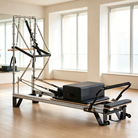 Reformer de yoga et pilates haut de gamme en alliage d'aluminium avec tour, équipement de fitness pour studio et bien-être