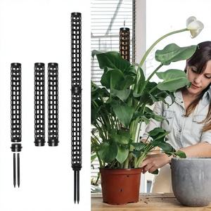 Poste de musgo flexible y recubierto de plástico para plantas trepadoras Monstera, soporte para plantas de interior e invernadero - Product Image 1