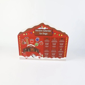 House Shaped Christmas Advent Calendar <b>Box</b> 24 Days Countdown Gift <b>Box</b> <b>Empty</b> Rigid Paper Calendar <b>Box</b> For Kids <b>Chocolate</b> Candy Ho - Product Image 3