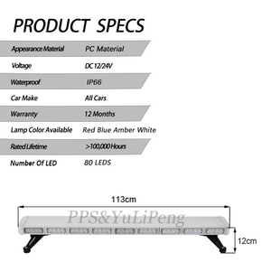 Slim Ambulance Emergency Warning Security Strobe Light Bar <strong>Rooftop</strong> Caution <strong>Flashing</strong> Light Bar for Vehicle - Product Image 6