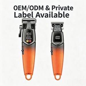 Set de Cortapelos Inalámbricos Profesionales con Pantalla LCD, Recortadoras Eléctricas para <span class=keywords><strong>Hombre</strong></span> con Cuchillas de Cerámica, Alemán/Inglés, 180min de Autonomí<span class=keywords><strong>a</strong></span>, OEM/ODM - Product Image 1