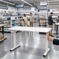 Nouvelle Arrivée Bureau Assis-Debout Électrique Intelligent à Hauteur Réglable pour la Maison et le Bureau, Ergonomique, Moteur Silencieux et Robuste