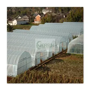 Sistema de ventilación de persiana enrollable manual o eléctrica Invernadero agrícola de un solo tramo