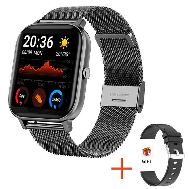 H10 Smart Watch P8 Men Women 1.69inch Full Touch Screen Fitness Tracker Heart Rate Monitor IP67 Waterproof GTS Sports SmartBand