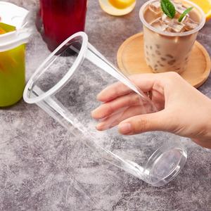 แก้วชาไข่มุกใสพิมพ์ลาย UV ขนาด 90 มม. 700 มล. พร้อมฝาปิด ผลิตจากพลาสติก PP เกรดอาหาร ใช้แล้วทิ้ง พิมพ์โลโก้ได้ - Product Image 2