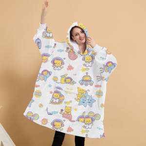 Manta con capucha de nuevos diseños largos y cálidos de gran tamaño con mangas y bolsillo gigante Manta con capucha usable - Product Image 2