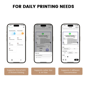 Newyes xách tay máy in không dây A4 giấy nhiệt inkless máy in tương thích với iOS <span class=keywords><strong>Android</strong></span> máy tính xách tay cho văn phòng xe du lịch nhà - Product Image 5