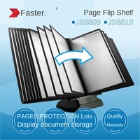 Expositor de Archivos de Sobremesa de Rápida Instalación, Material PE, Forma de Carpeta, Impresión Laminada para Empresas de Publicidad