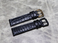 Bracelet de montre rétro vintage en cuir de crocodile véritable fait à la main 18mm 20mm 22mm véritable bracelet en alligator 19mm 21mm 23mm 24mm
