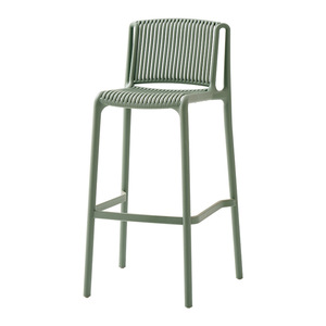 เก้าอี้บาร์พลาสติกแบบซ้อนได้ สไตล์นอร์ดิกมินิมอลทันสมัย สำหรับใช้งานกลางแจ้ง ทนทานต่อน้ำ เป็นมิตรกับสิ่งแวดล้อม เหมาะสำหรับเฟอร์นิเจอร์เชิงพาณิชย์ - Product Image 1