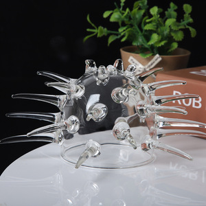 Vasos de Cóctel Creativos Reutilizables Ecológicos Hechos a Mano de Borosilicato Alto con Forma Divertida de Erizo de <span class=keywords><strong>Mar</strong></span> para Bar - Product Image 3