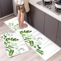 Pas cher Personnaliser Yiwu Non Antidérapant 3d Imprimé Cuisine Résistant À La Chaleur Tapis De Sol Tapis Et Tapis Ensemble 2in1