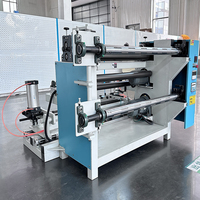 Machine de découpe et de rembobinage automatique de film à grande vitesse, motorisée Schneider, pour rouleaux de plastique, capacité de 180 m/min