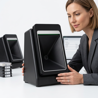 Lecteur de codes-barres omnidirectionnel 2D de bureau, lecteur de paiement par code QR, étanche IP52, en stock