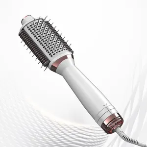 OEM Ulelay profesyonel elektrikli ısıtmalı yumuşatma tarak saç düzleştirici kıvırcık şekillendirici fön makinesi fırça 3 1 sıcak hava fırça